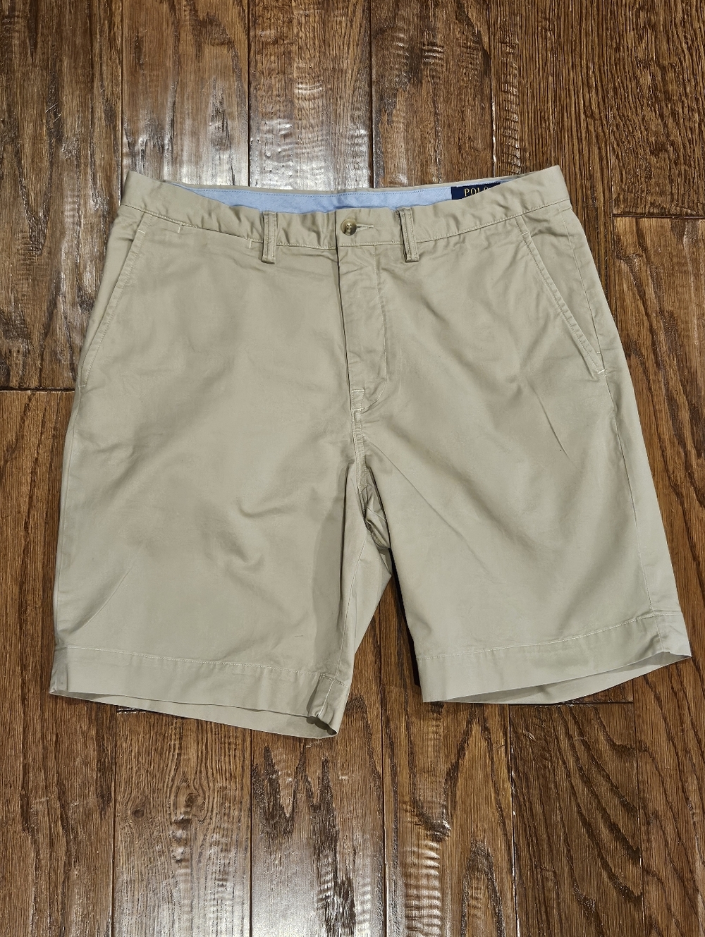 Polo Ralph Lauren Classic Fit 9" Inseam Twill Shorts, Khaki - Size 33